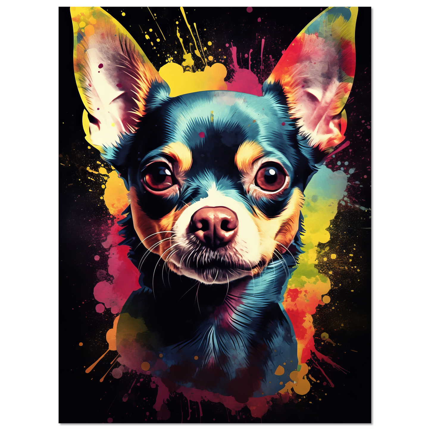 Dog Chihuahua pop art (DOG69)