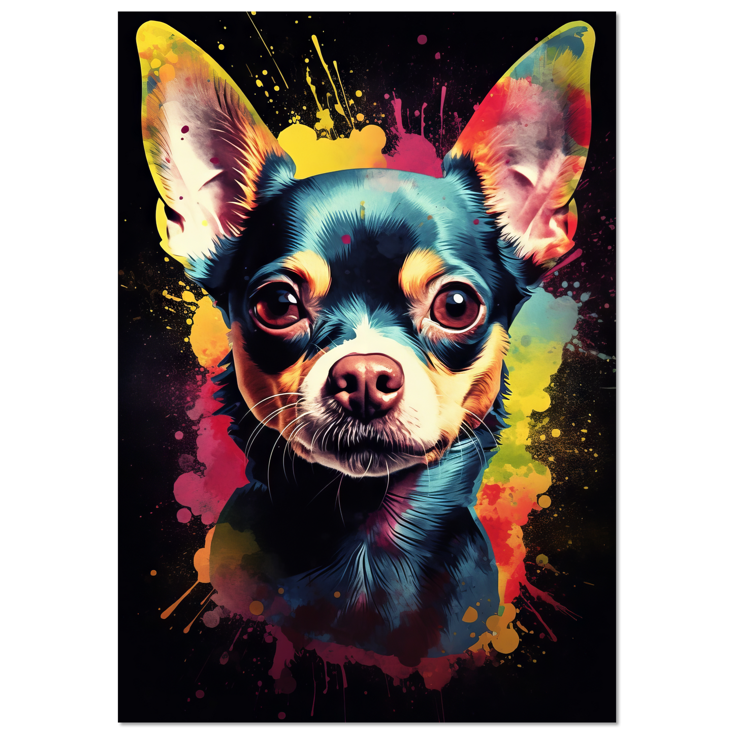 Dog Chihuahua pop art (DOG69)