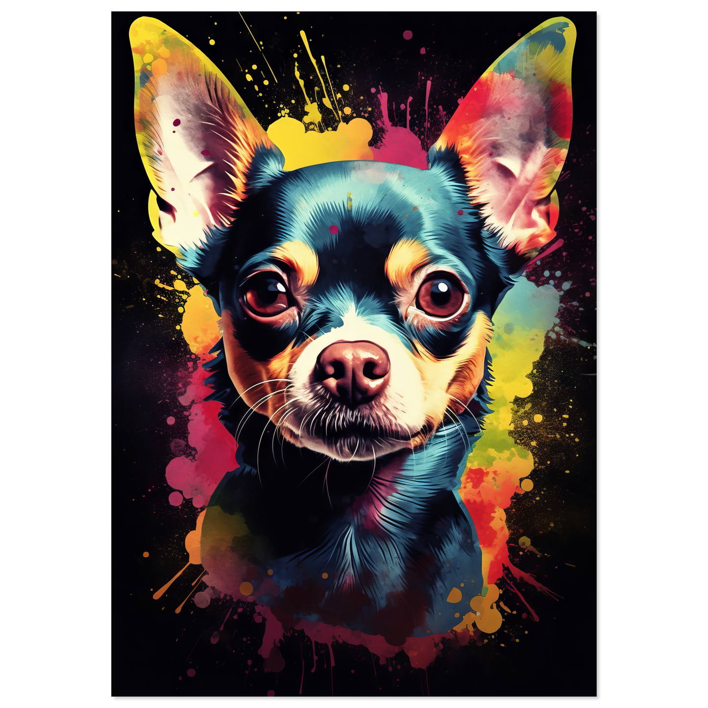 Dog Chihuahua pop art (DOG69)