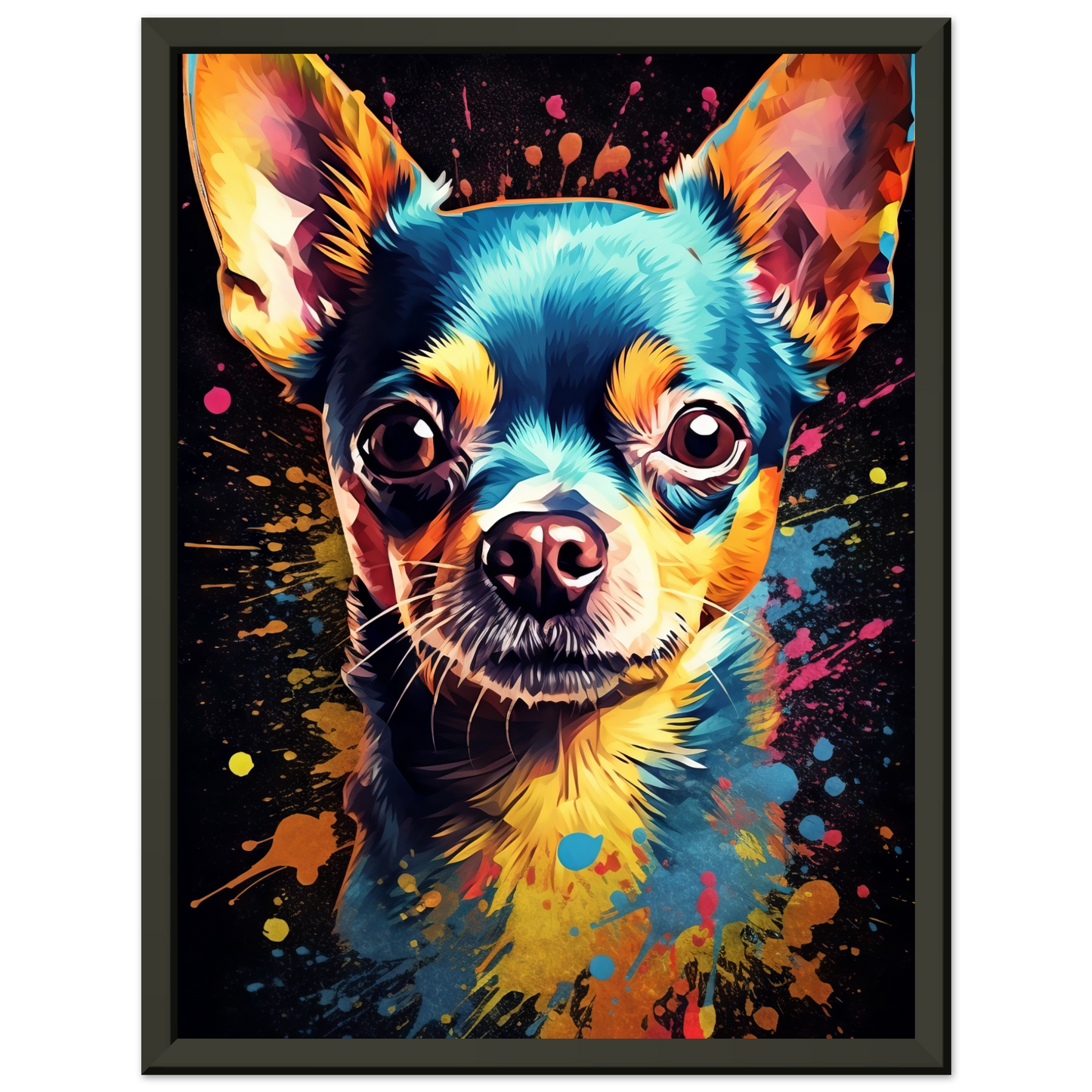 Dog Chihuahua pop art (DOG70)