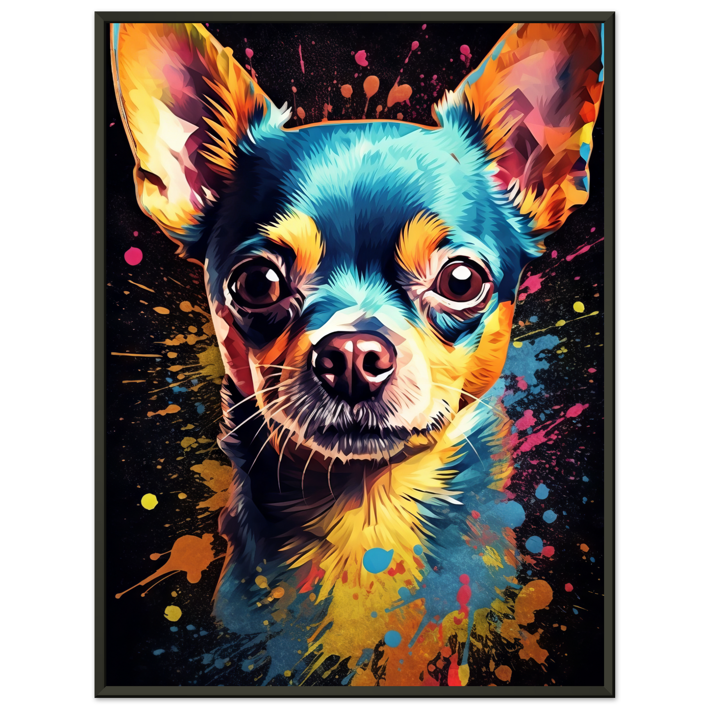 Dog Chihuahua pop art (DOG70)