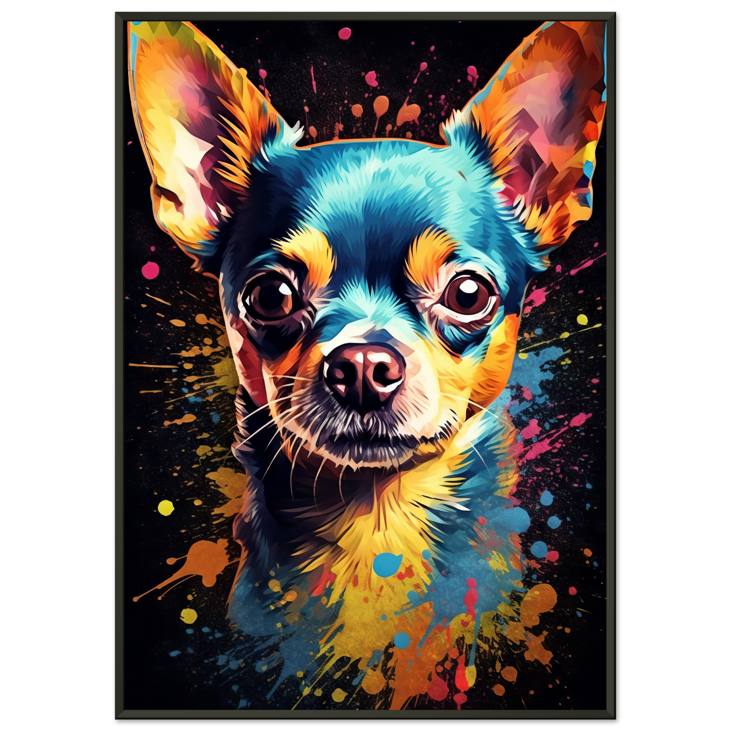 Dog Chihuahua pop art (DOG70)