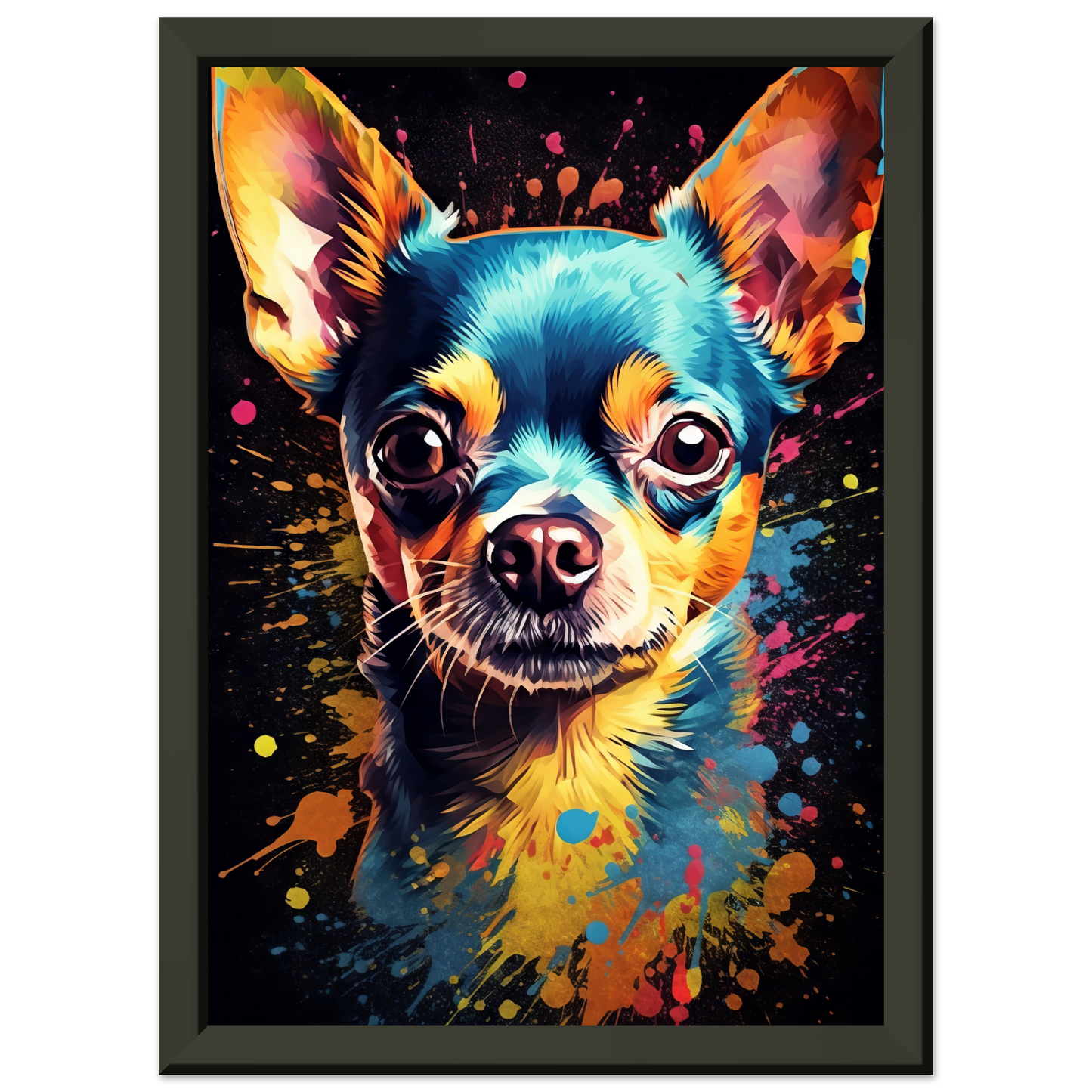 Dog Chihuahua pop art (DOG70)