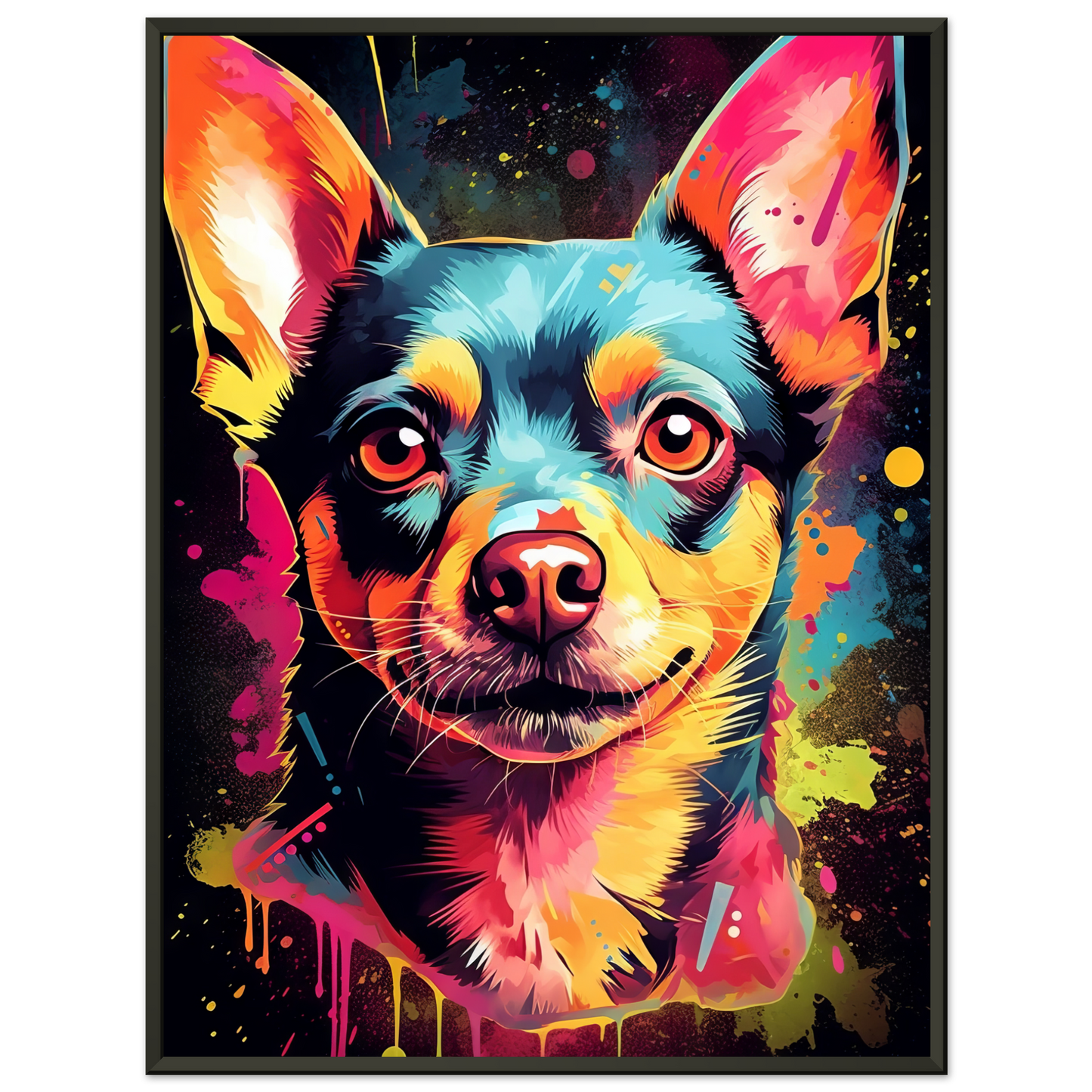 Dog Chihuahua pop art (DOG72)