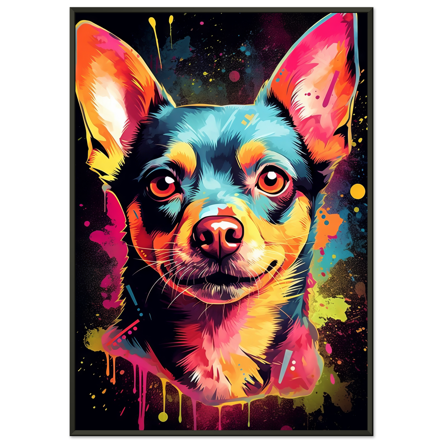 Dog Chihuahua pop art (DOG72)