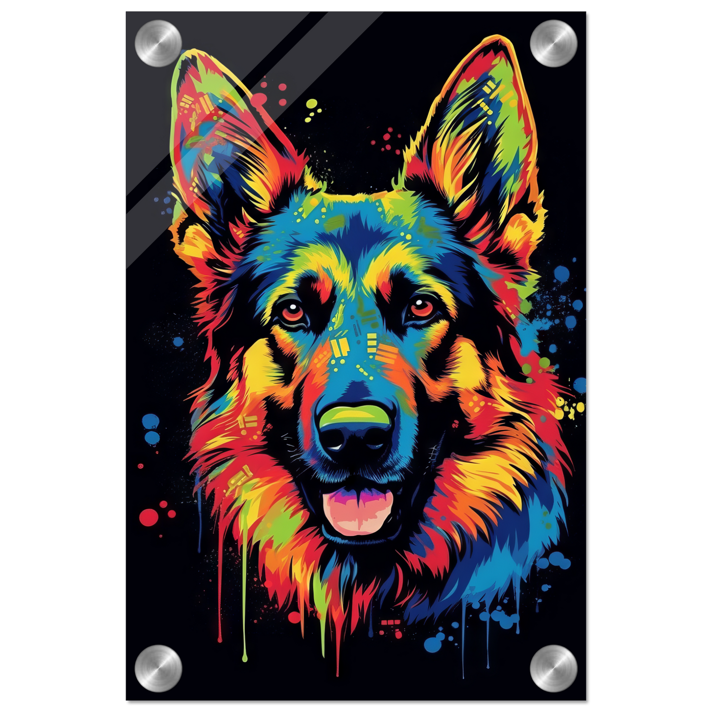 Dog German Shepherd Pop Art (DOG74)