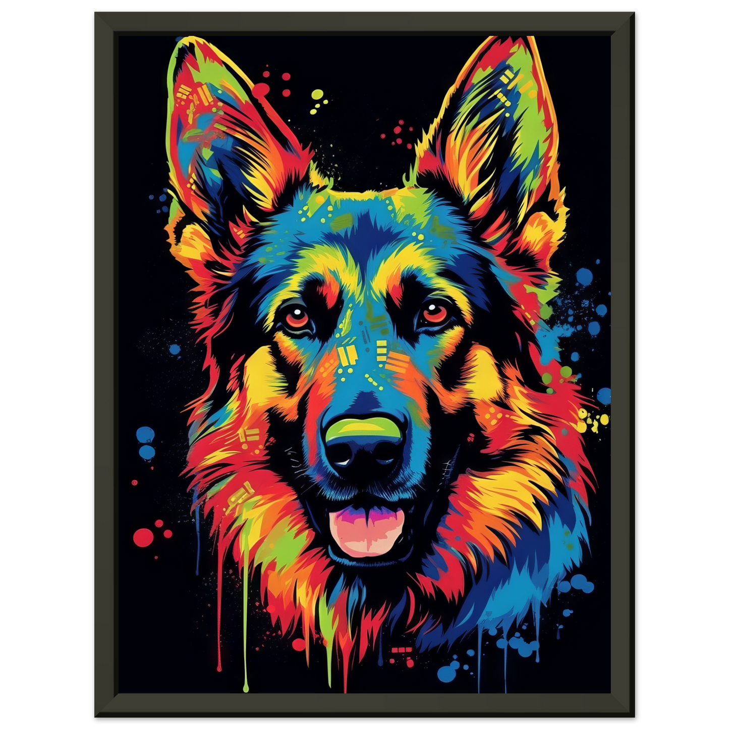 Dog German Shepherd Pop Art (DOG74)
