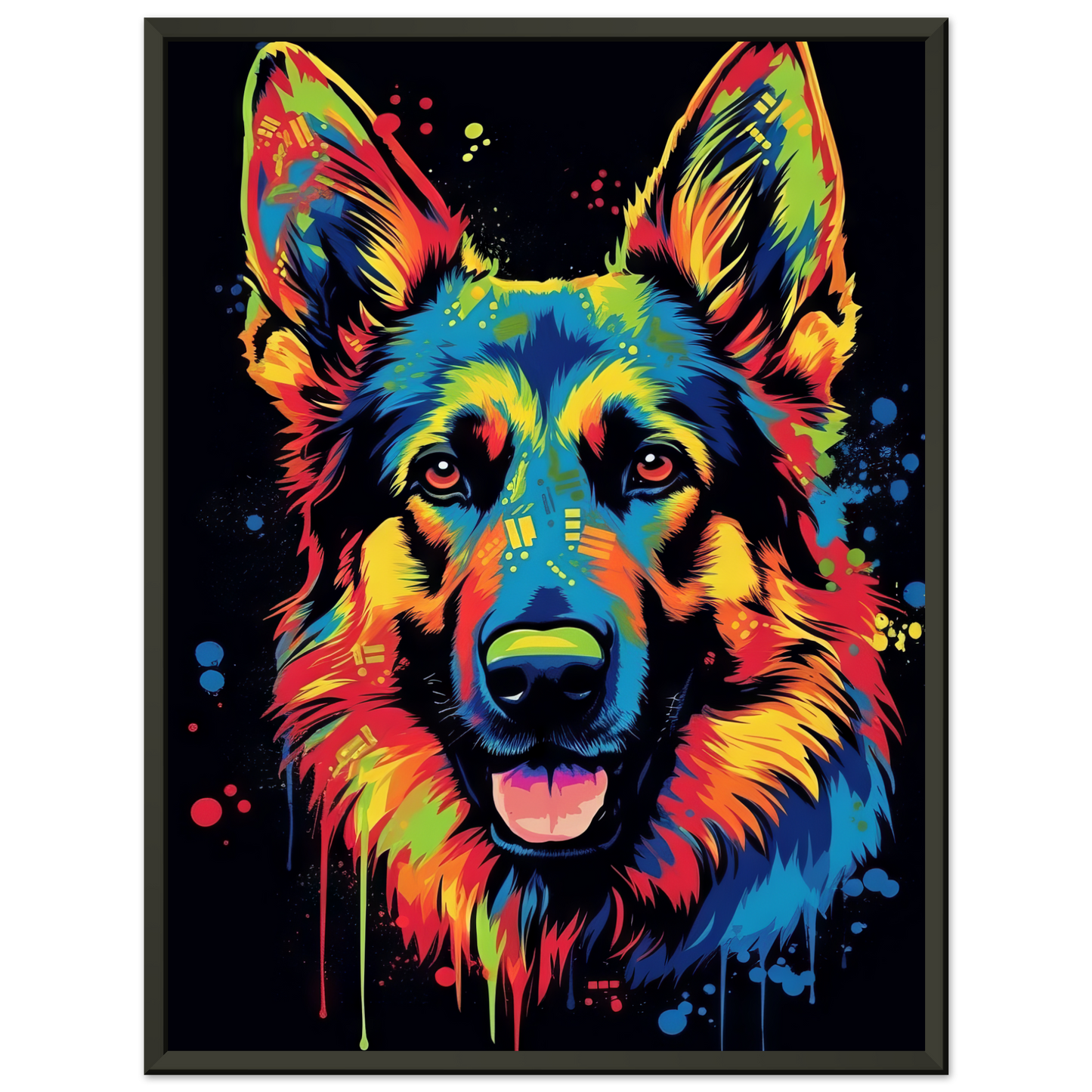 Dog German Shepherd Pop Art (DOG74)