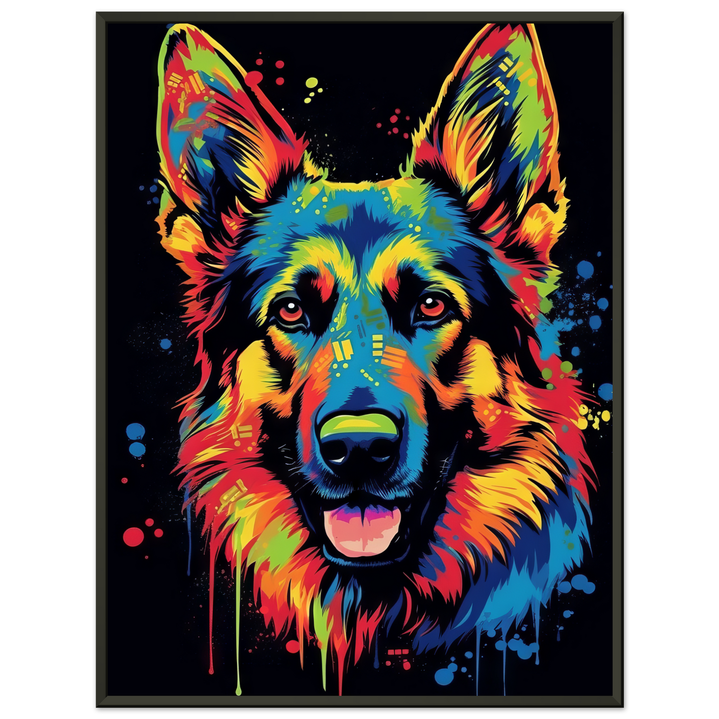 Dog German Shepherd Pop Art (DOG74)