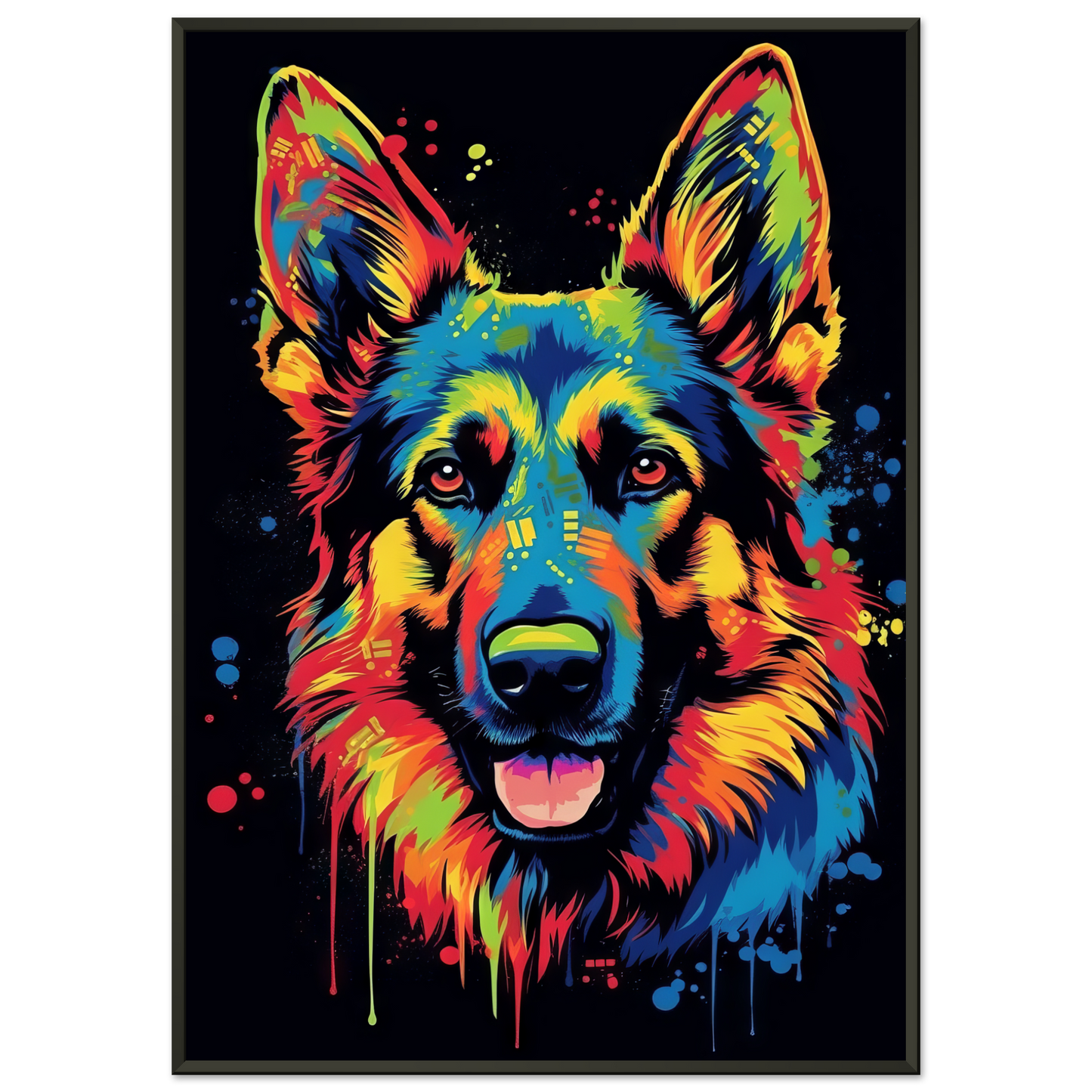 Dog German Shepherd Pop Art (DOG74)