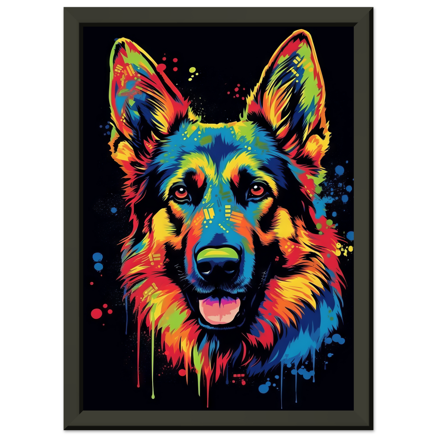 Dog German Shepherd Pop Art (DOG74)