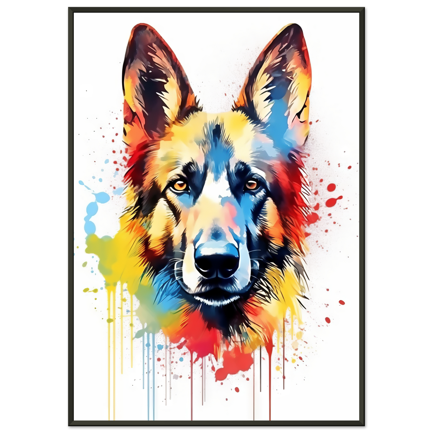 Dog German Shepherd Pop Art (DOG77)