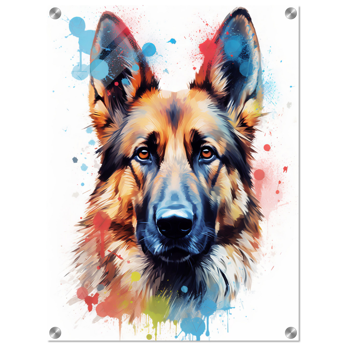 Dog German Shepherd Pop Art (DOG80)