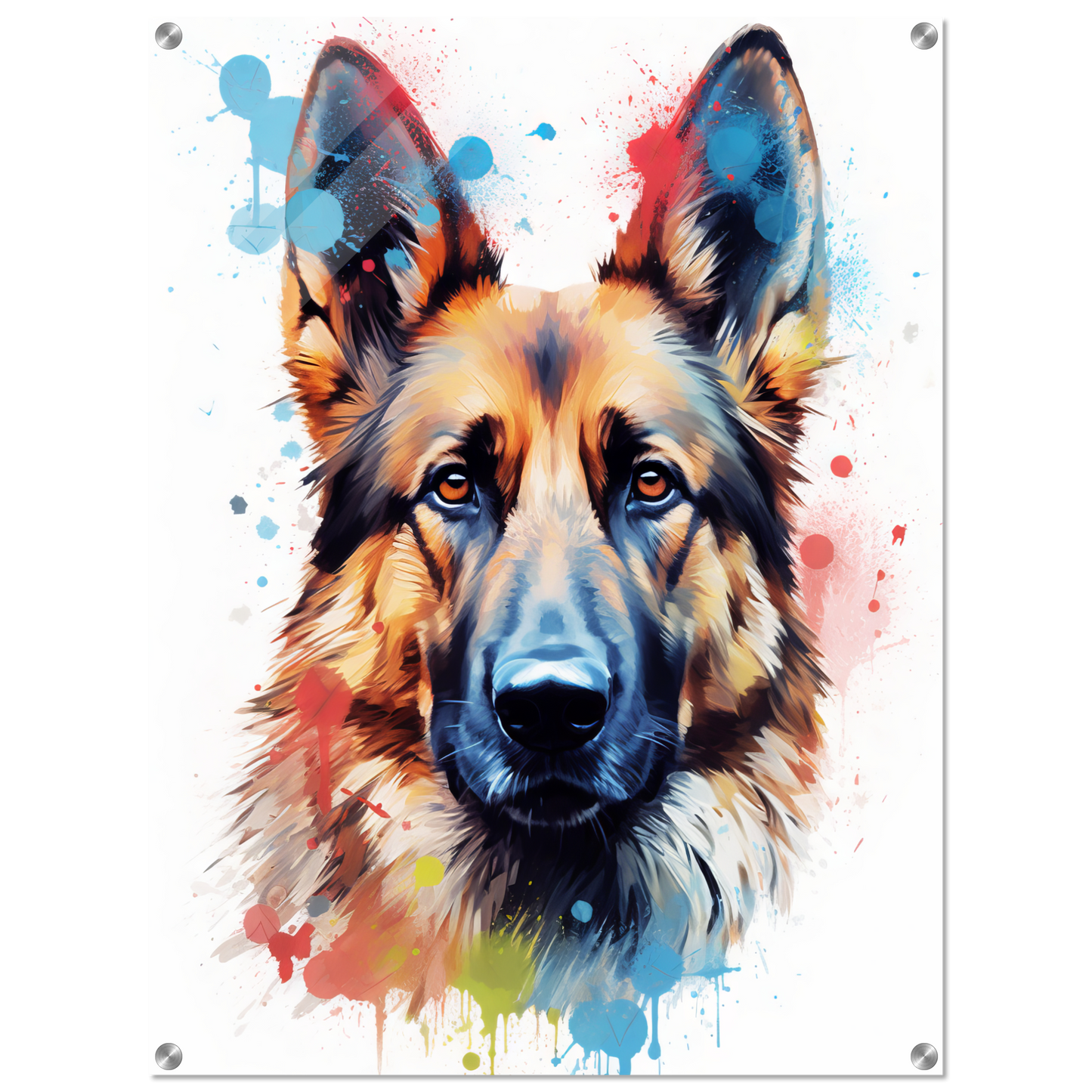 Dog German Shepherd Pop Art (DOG80)