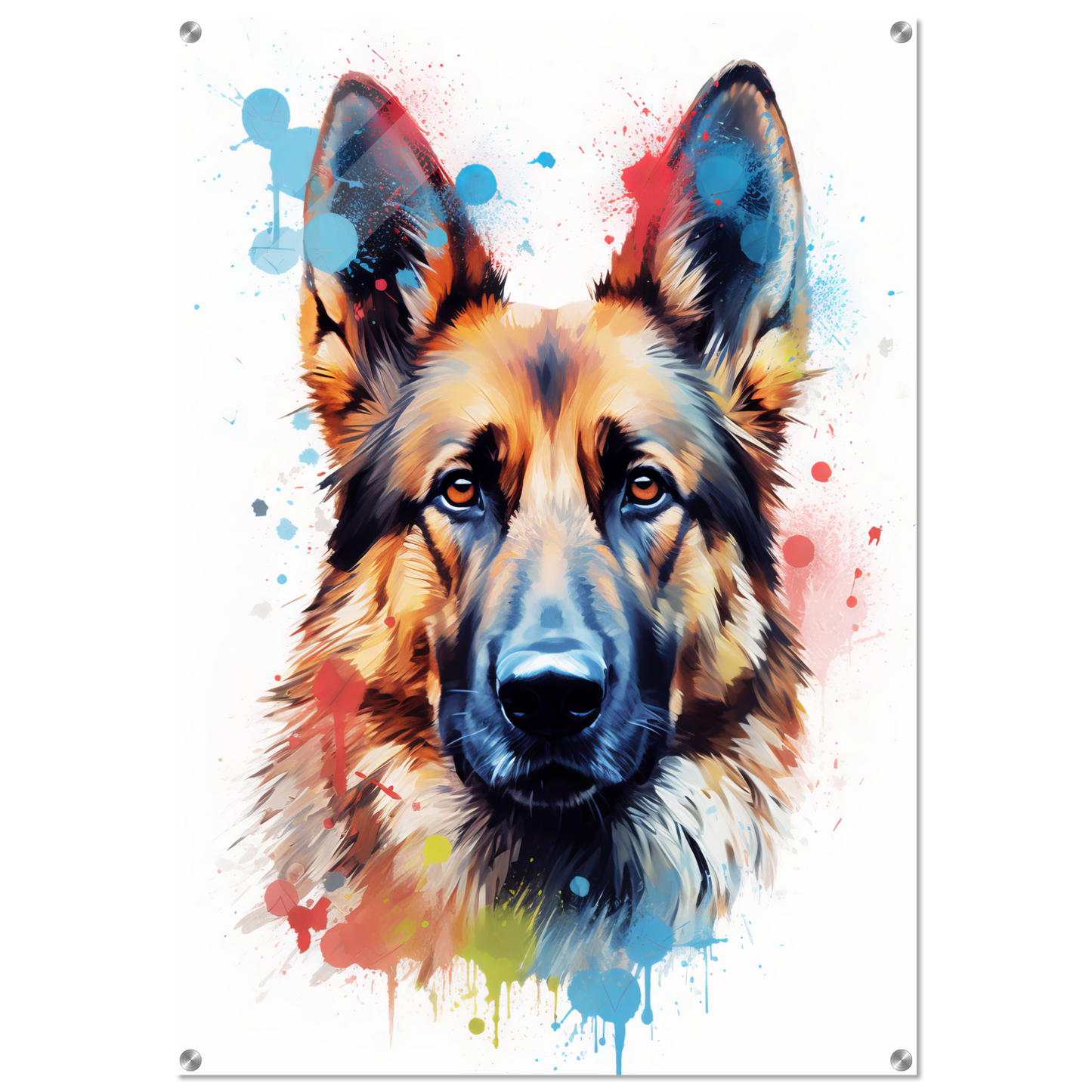 Dog German Shepherd Pop Art (DOG80)