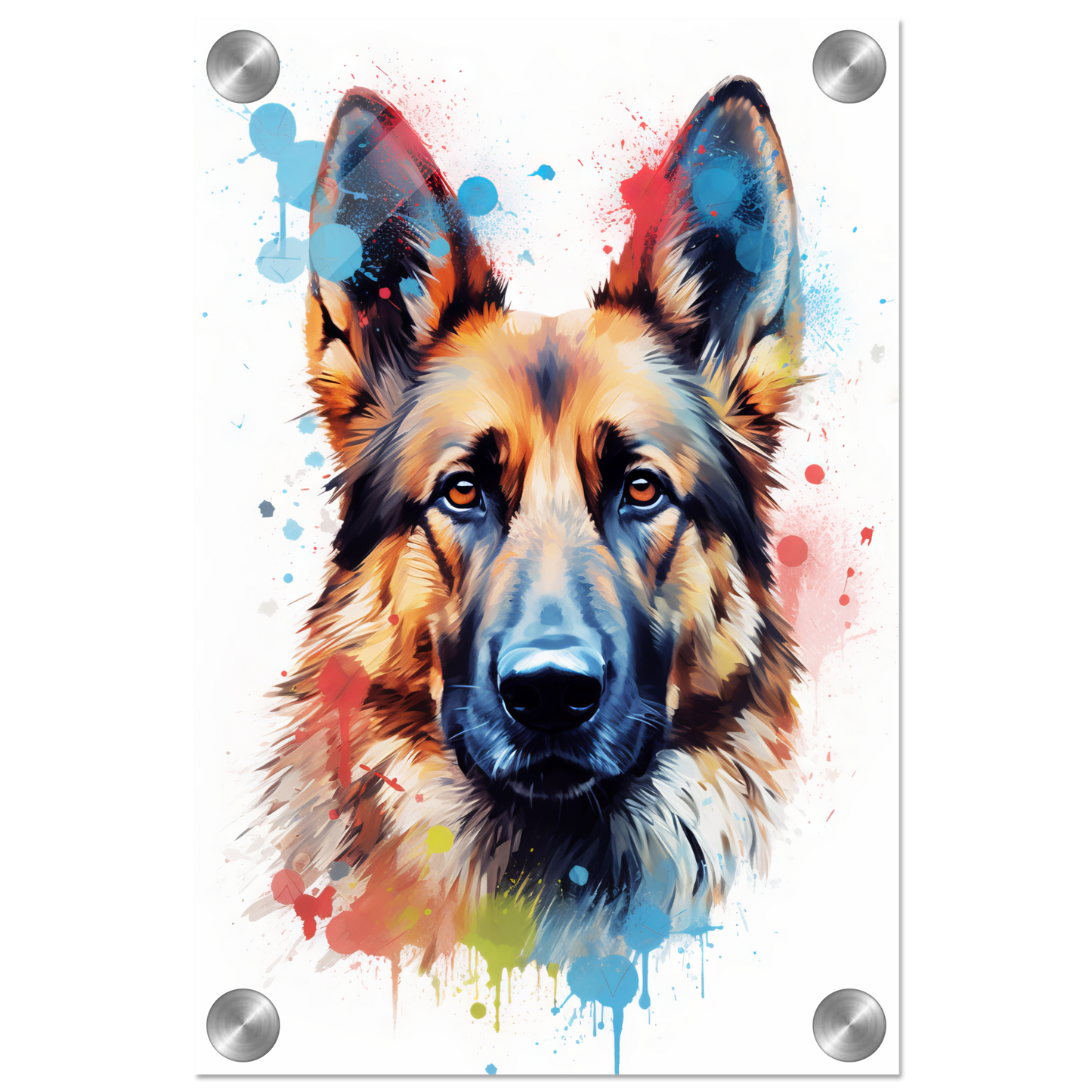 Dog German Shepherd Pop Art (DOG80)