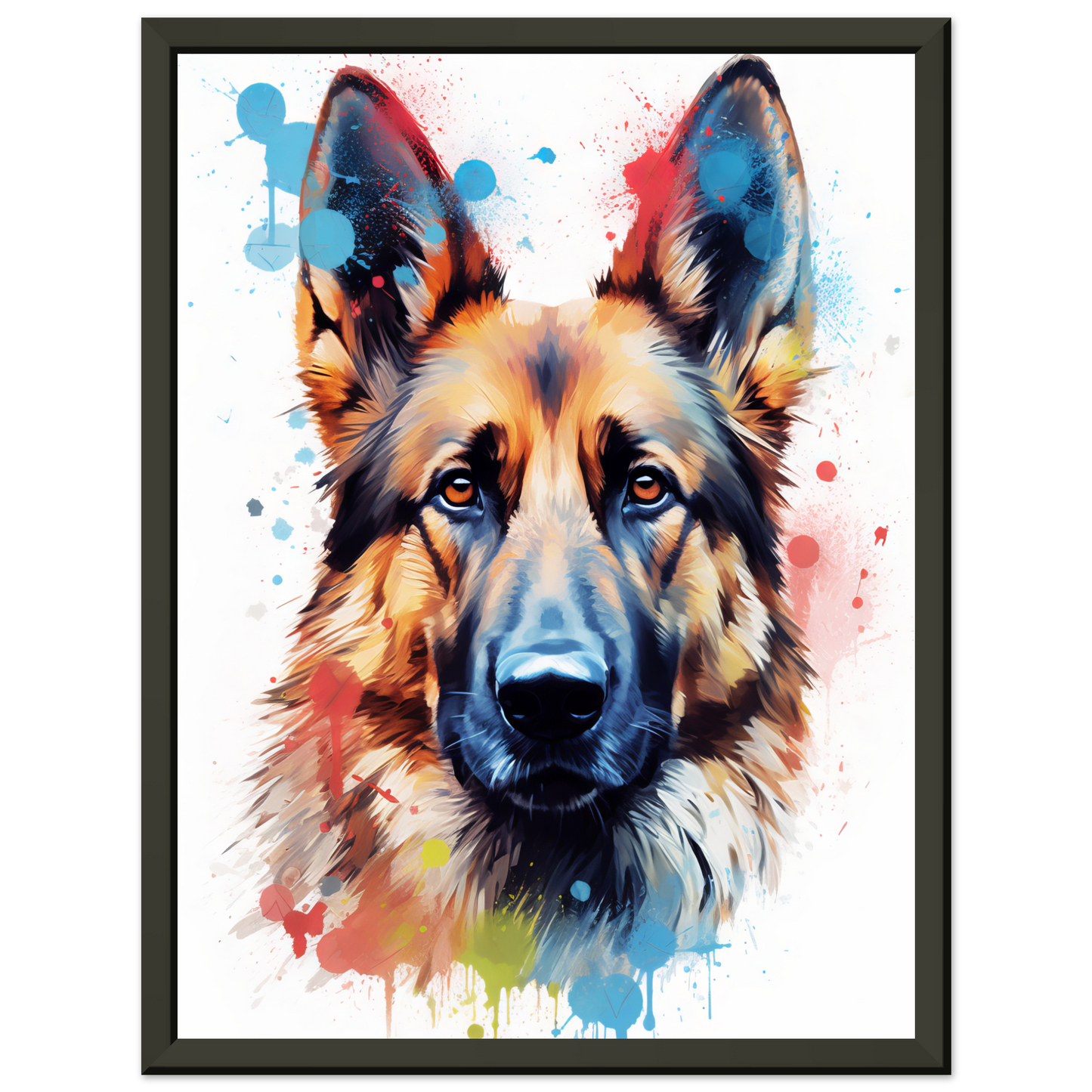 Dog German Shepherd Pop Art (DOG80)