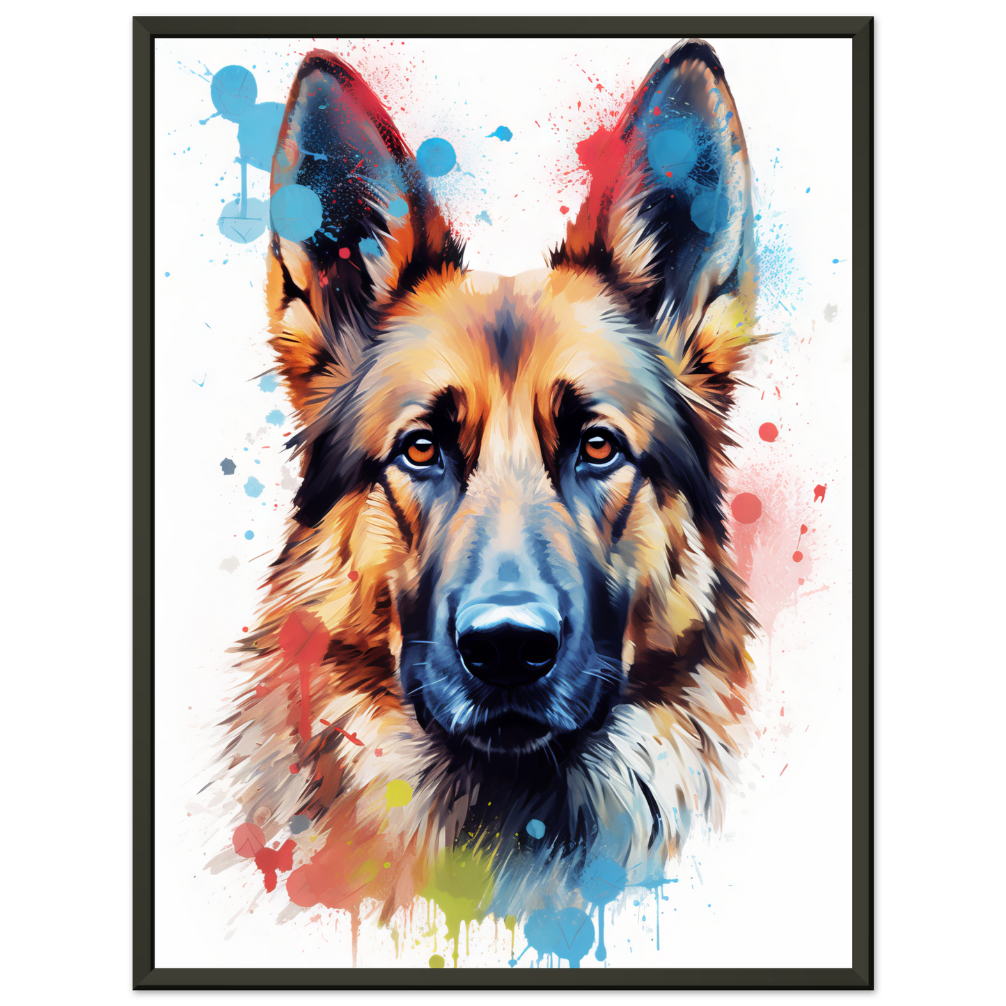 Dog German Shepherd Pop Art (DOG80)