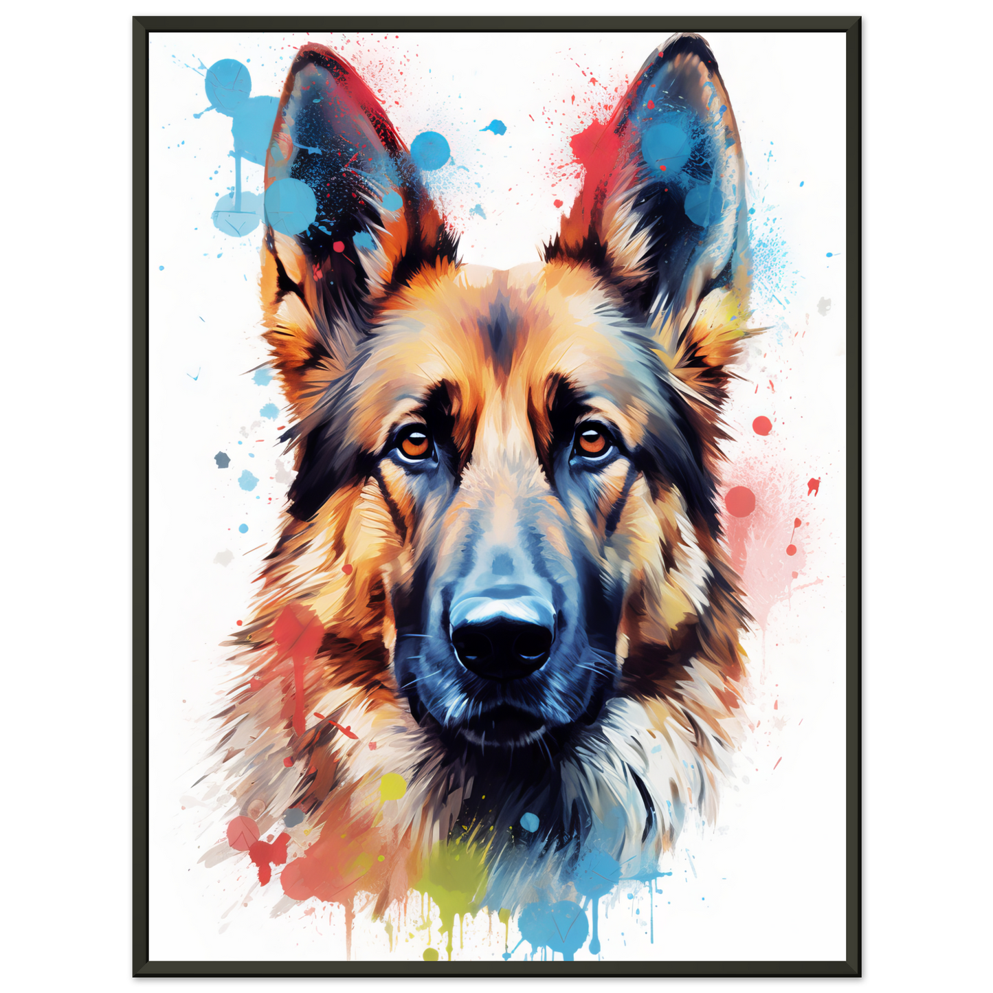Dog German Shepherd Pop Art (DOG80)