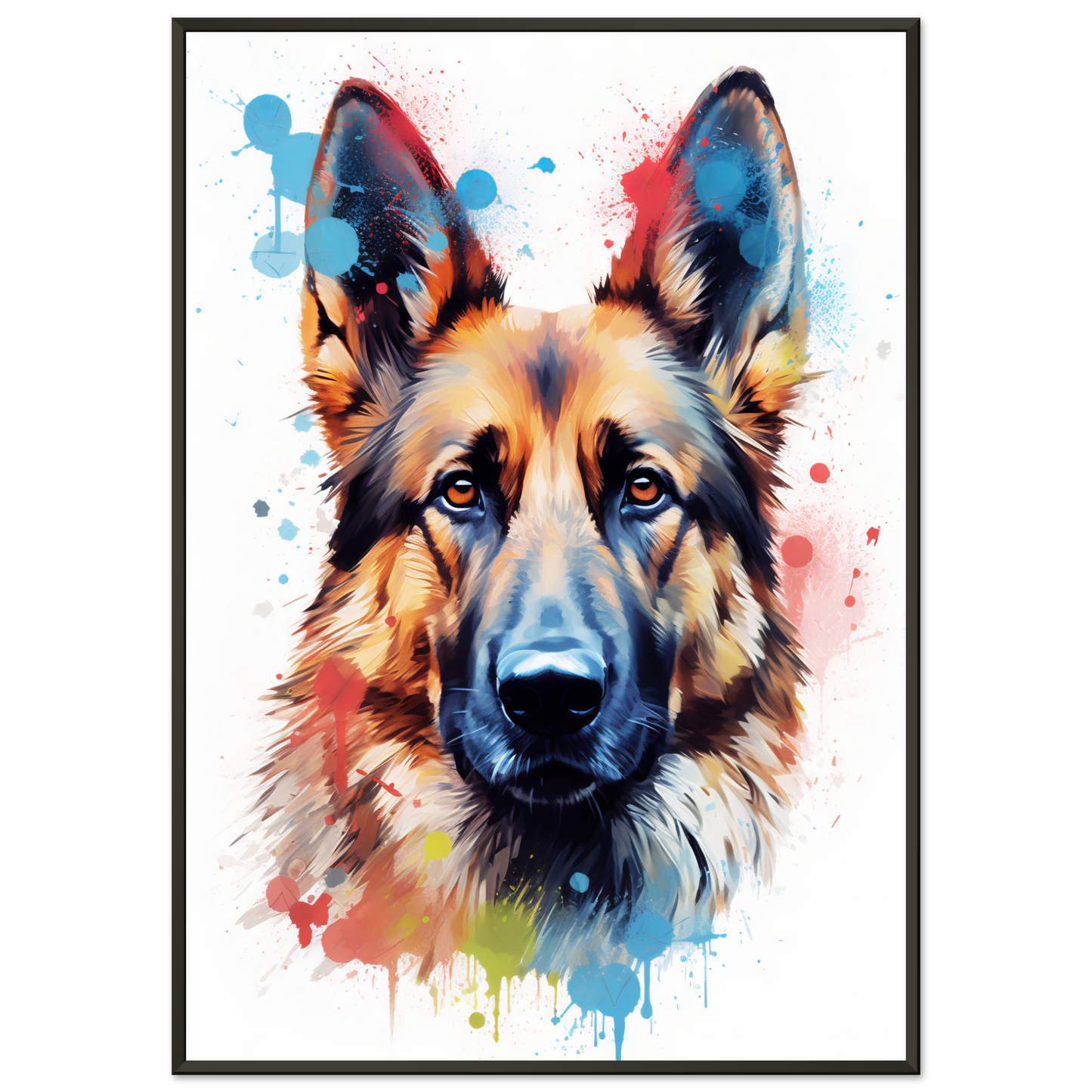 Dog German Shepherd Pop Art (DOG80)