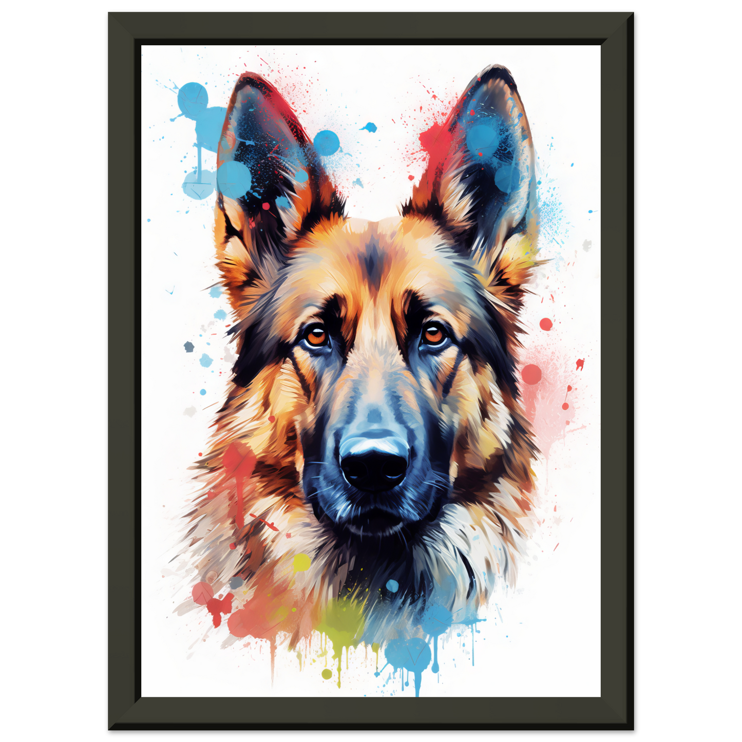 Dog German Shepherd Pop Art (DOG80)