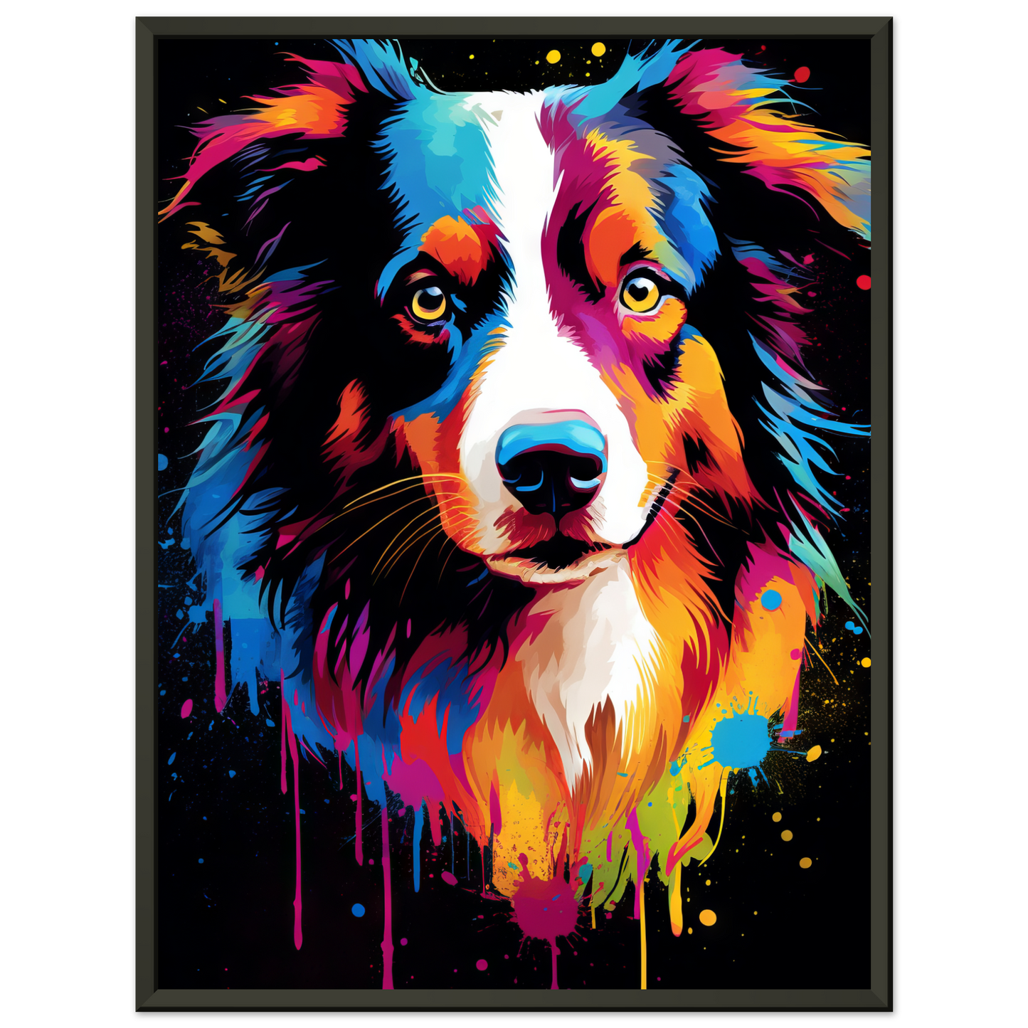 Dog collie pop art (DOG81)