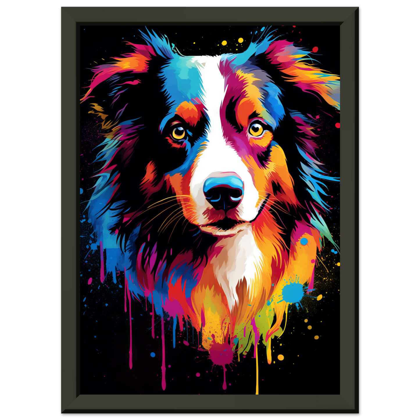 Dog collie pop art (DOG81)
