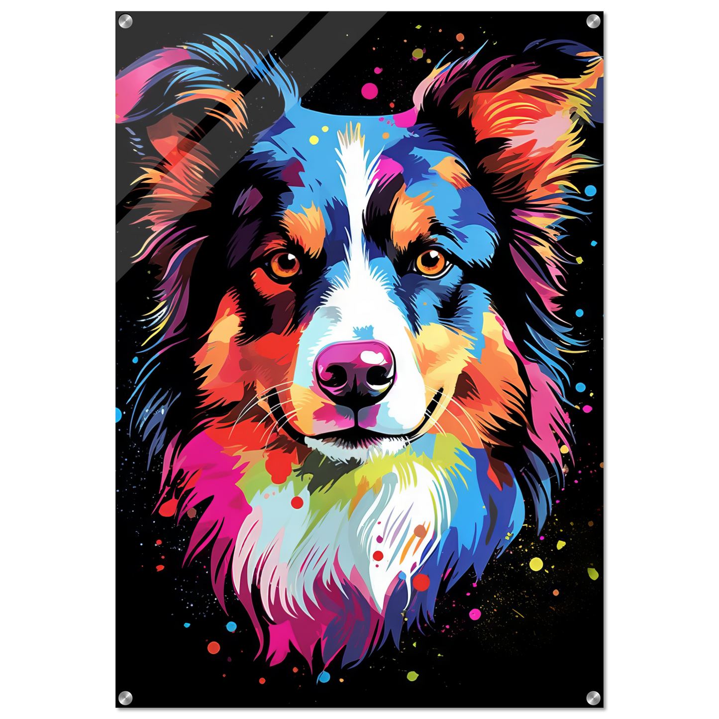 Dog collie pop art (DOG82)