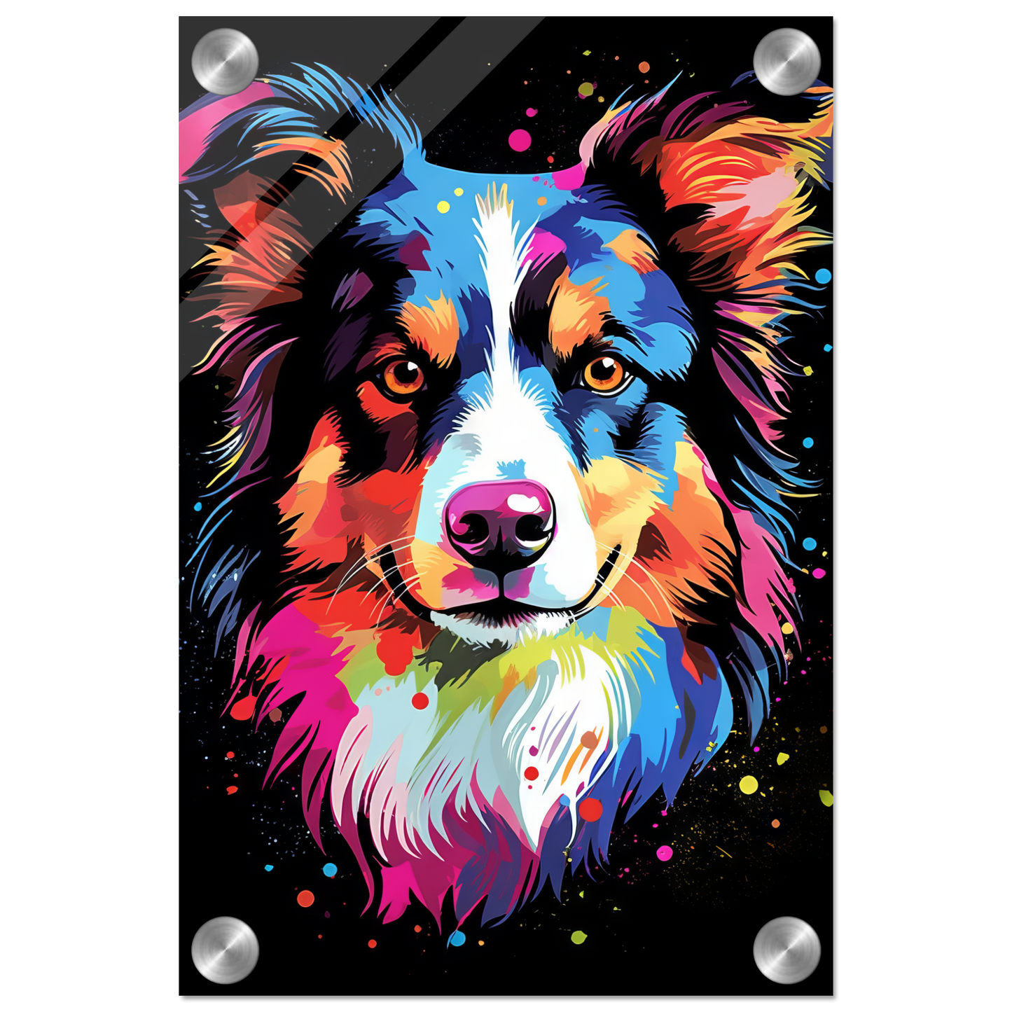 Dog collie pop art (DOG82)