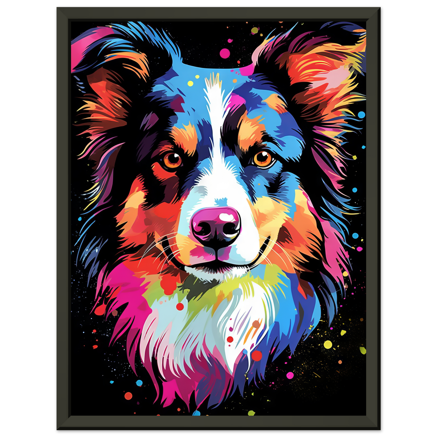 Dog collie pop art (DOG82)
