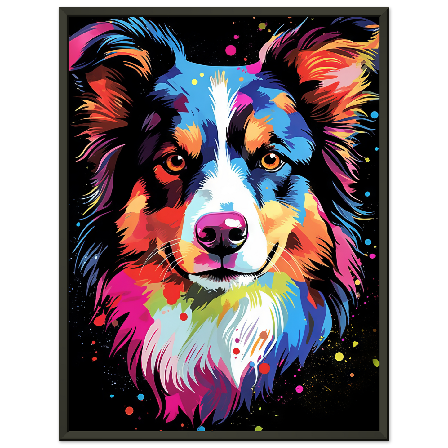Dog collie pop art (DOG82)