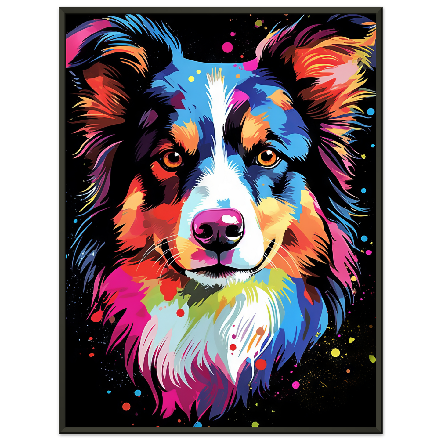 Dog collie pop art (DOG82)