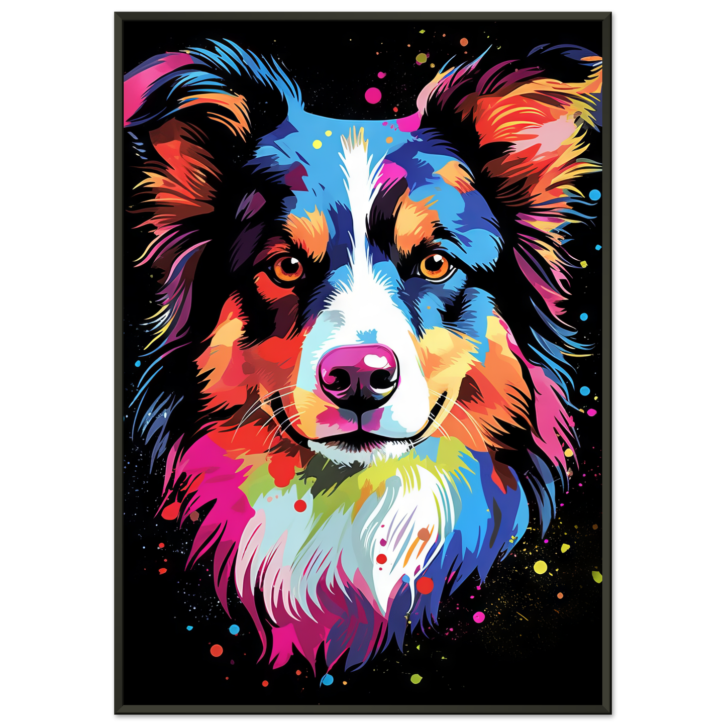 Dog collie pop art (DOG82)