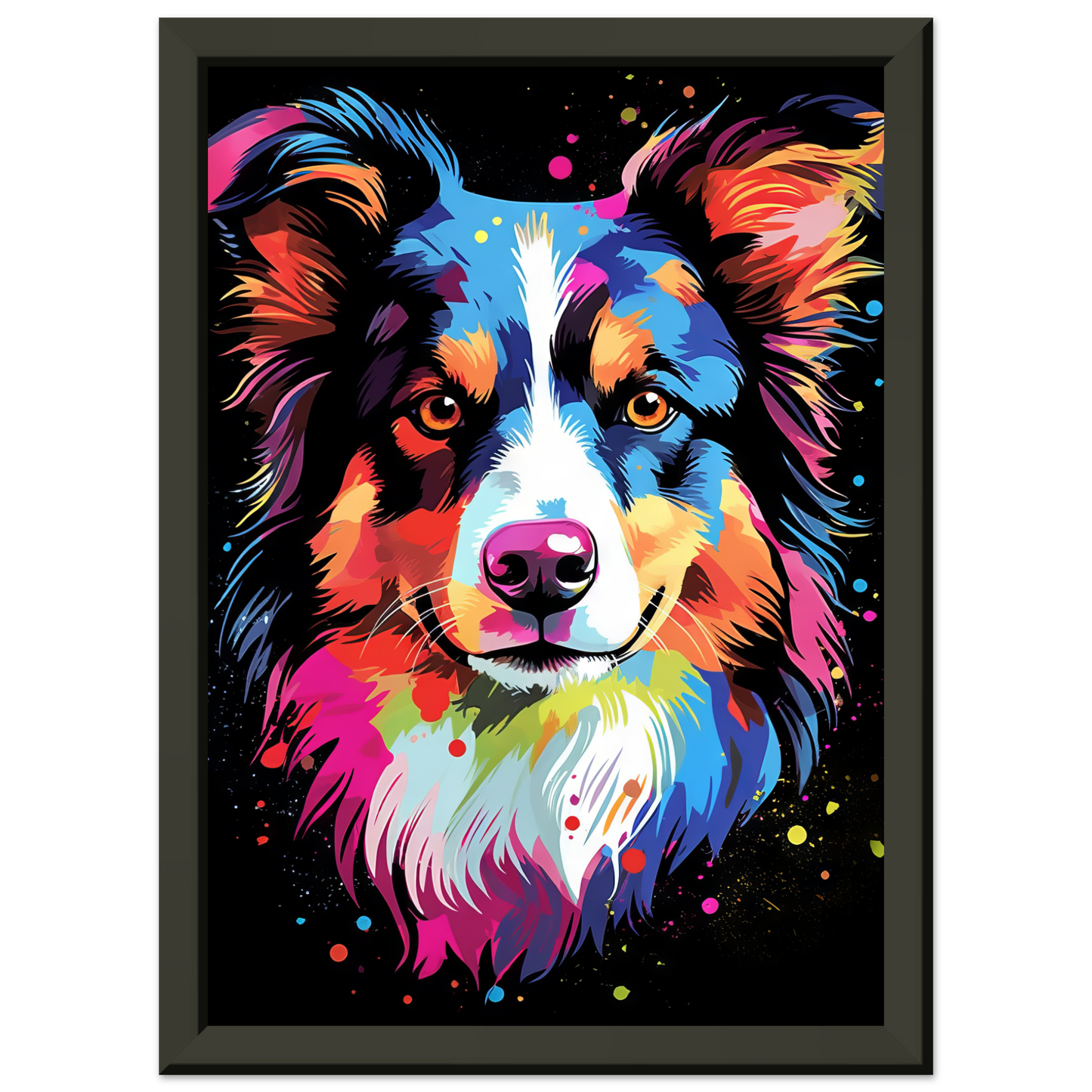 Dog collie pop art (DOG82)