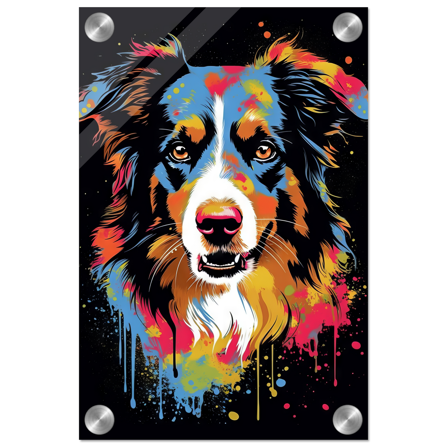 Dog collie pop art (DOG83)