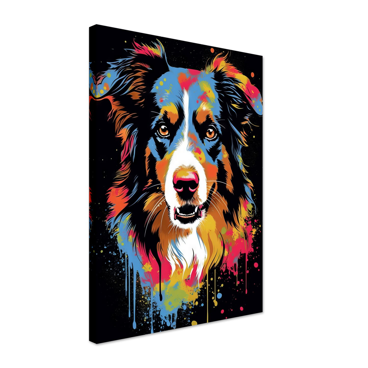 Dog collie pop art (DOG83)