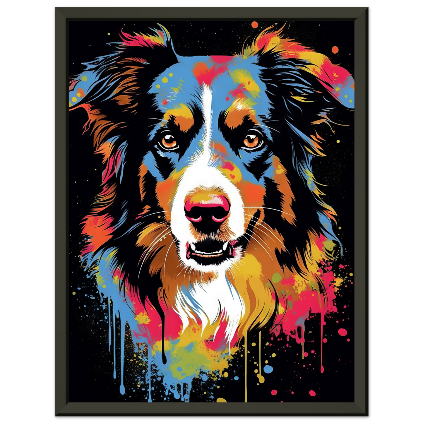 Dog collie pop art (DOG83)
