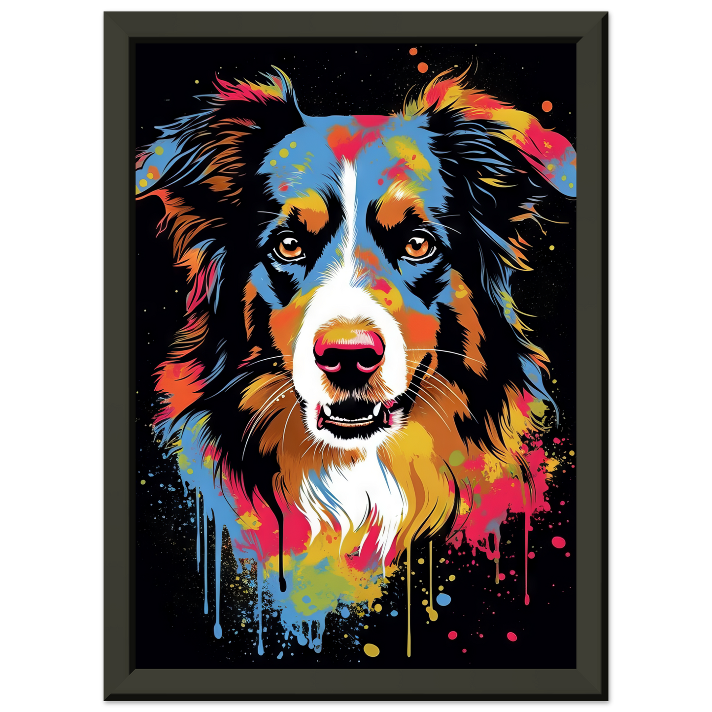 Dog collie pop art (DOG83)