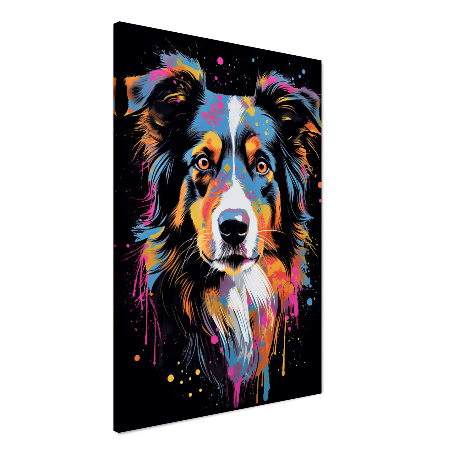 Dog collie pop art (DOG84)