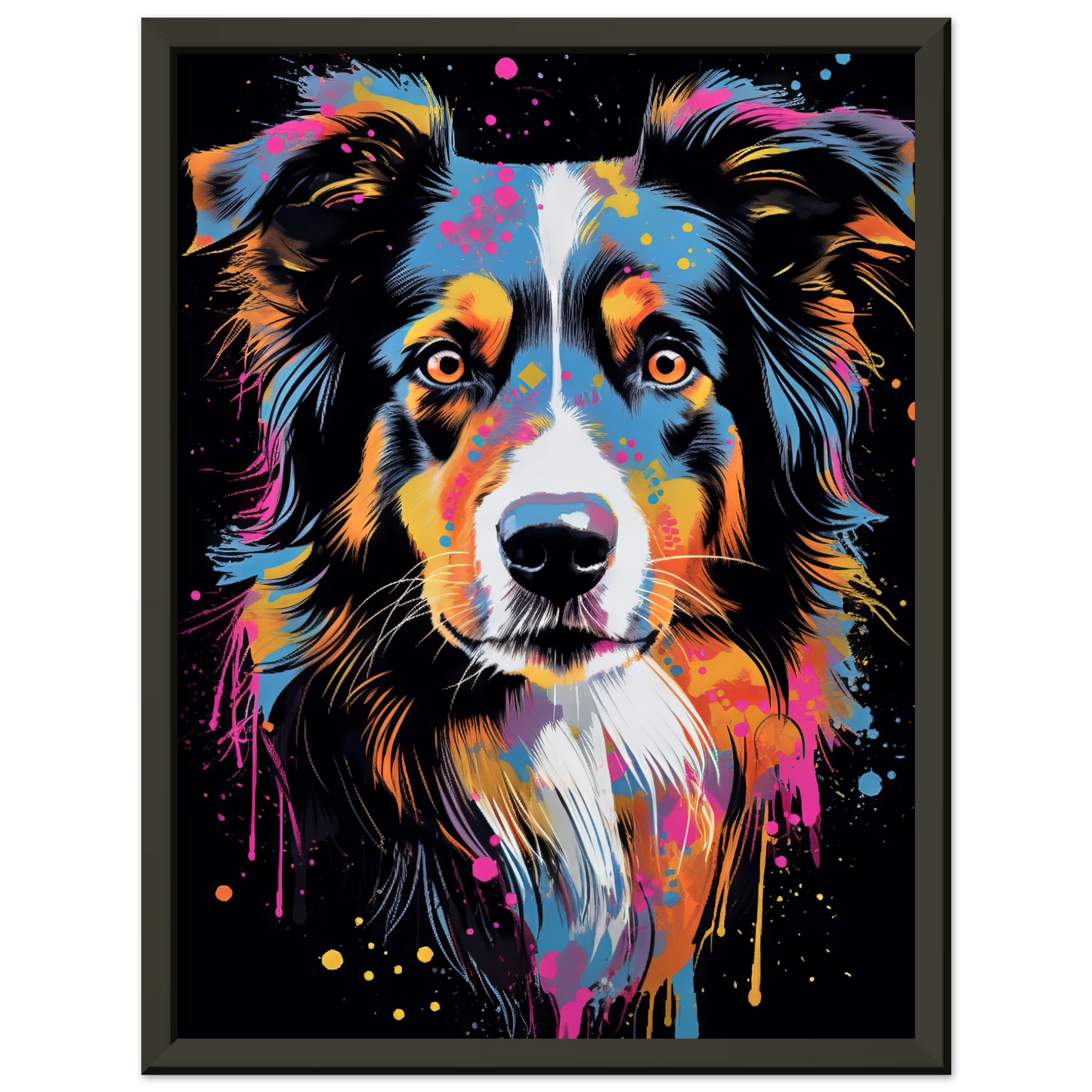 Dog collie pop art (DOG84)