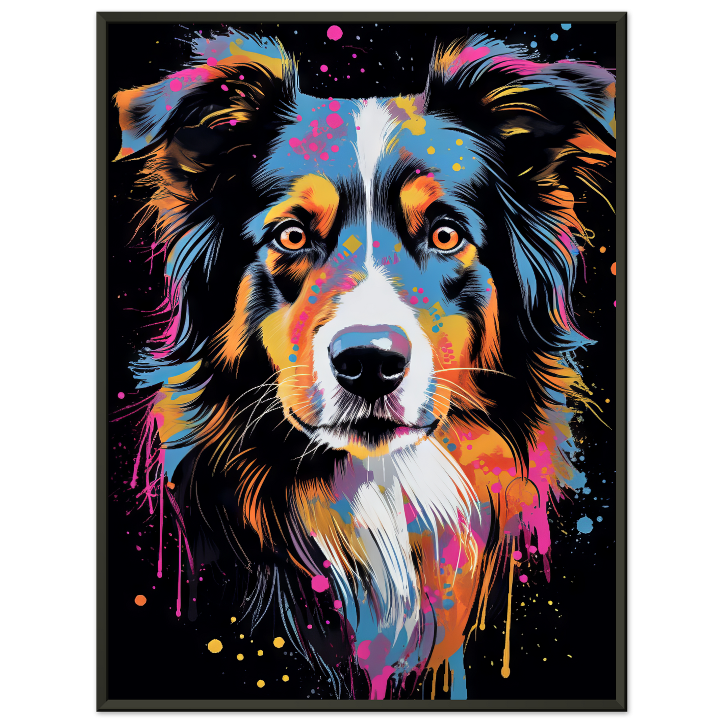 Dog collie pop art (DOG84)