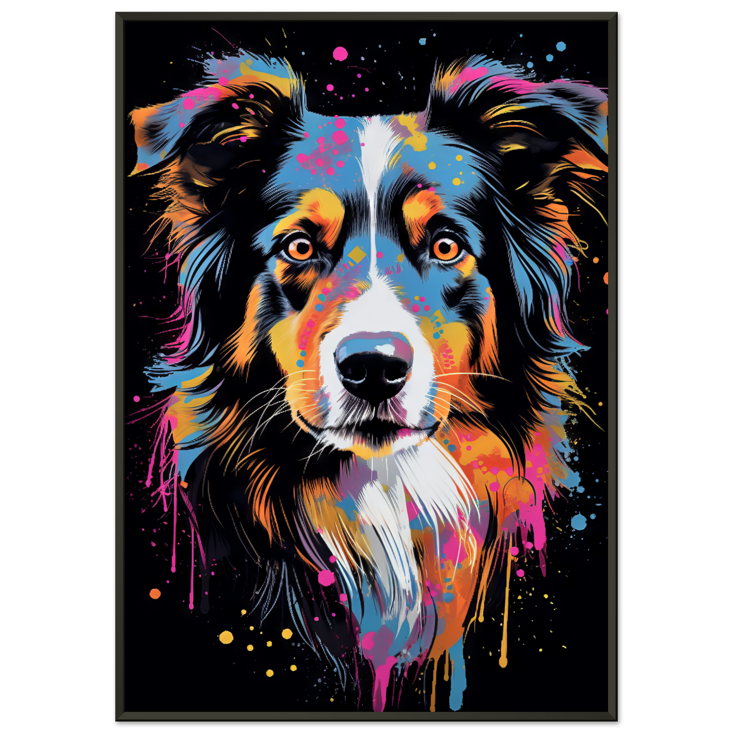 Dog collie pop art (DOG84)