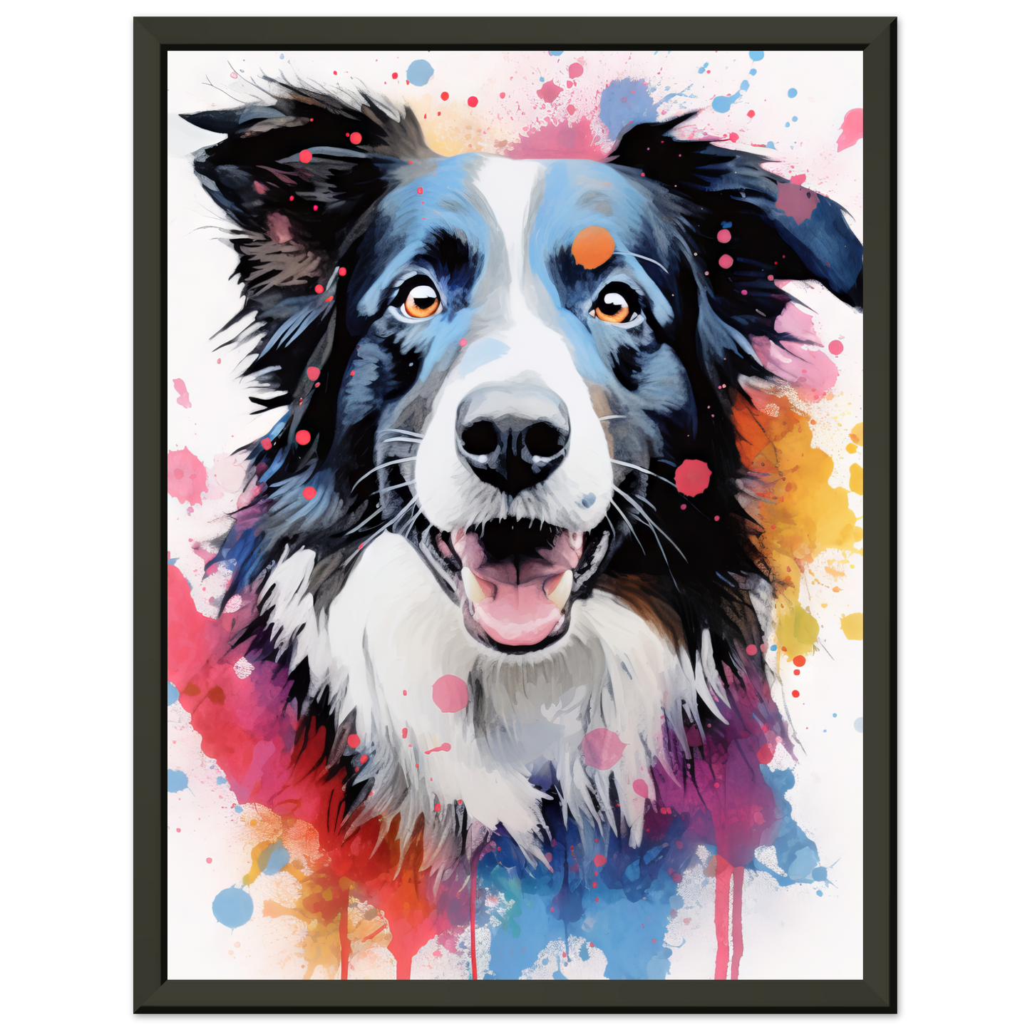 Dog collie pop art (DOG86)