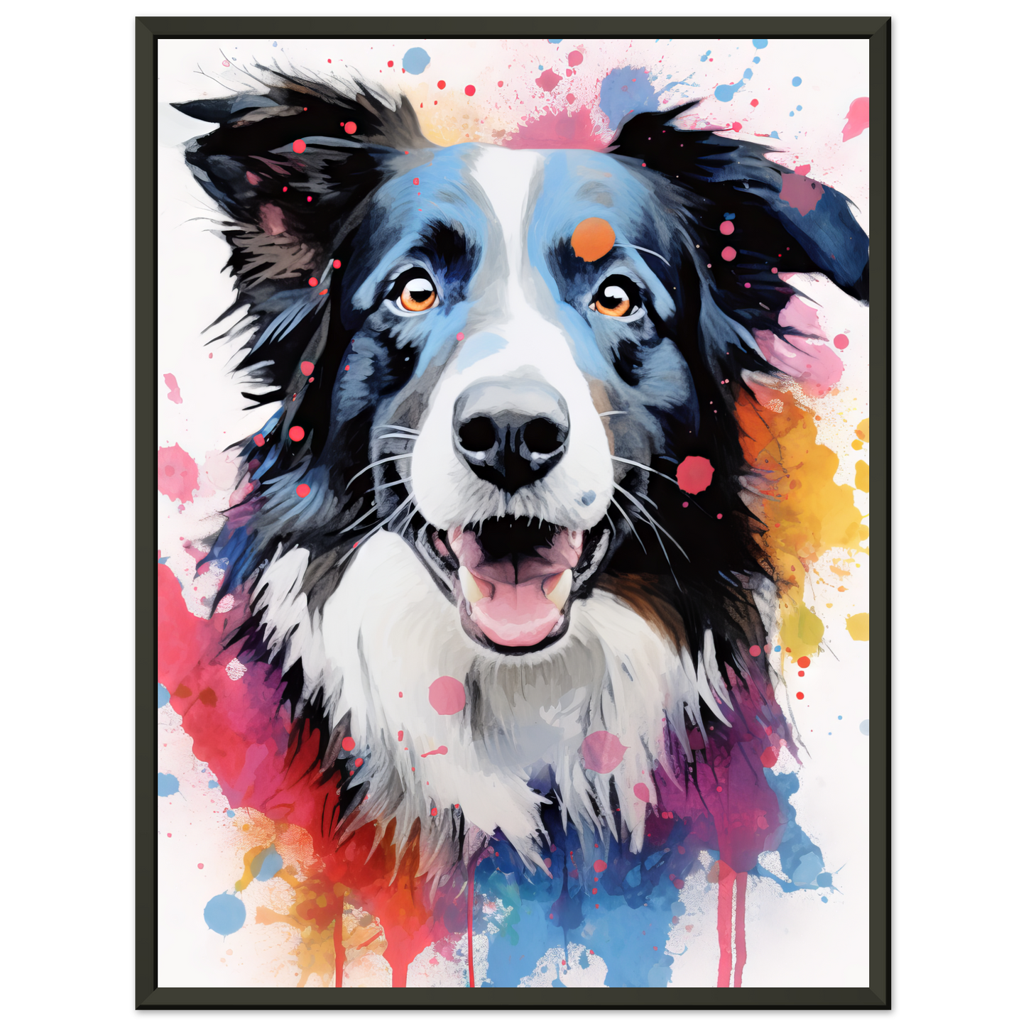 Dog collie pop art (DOG86)