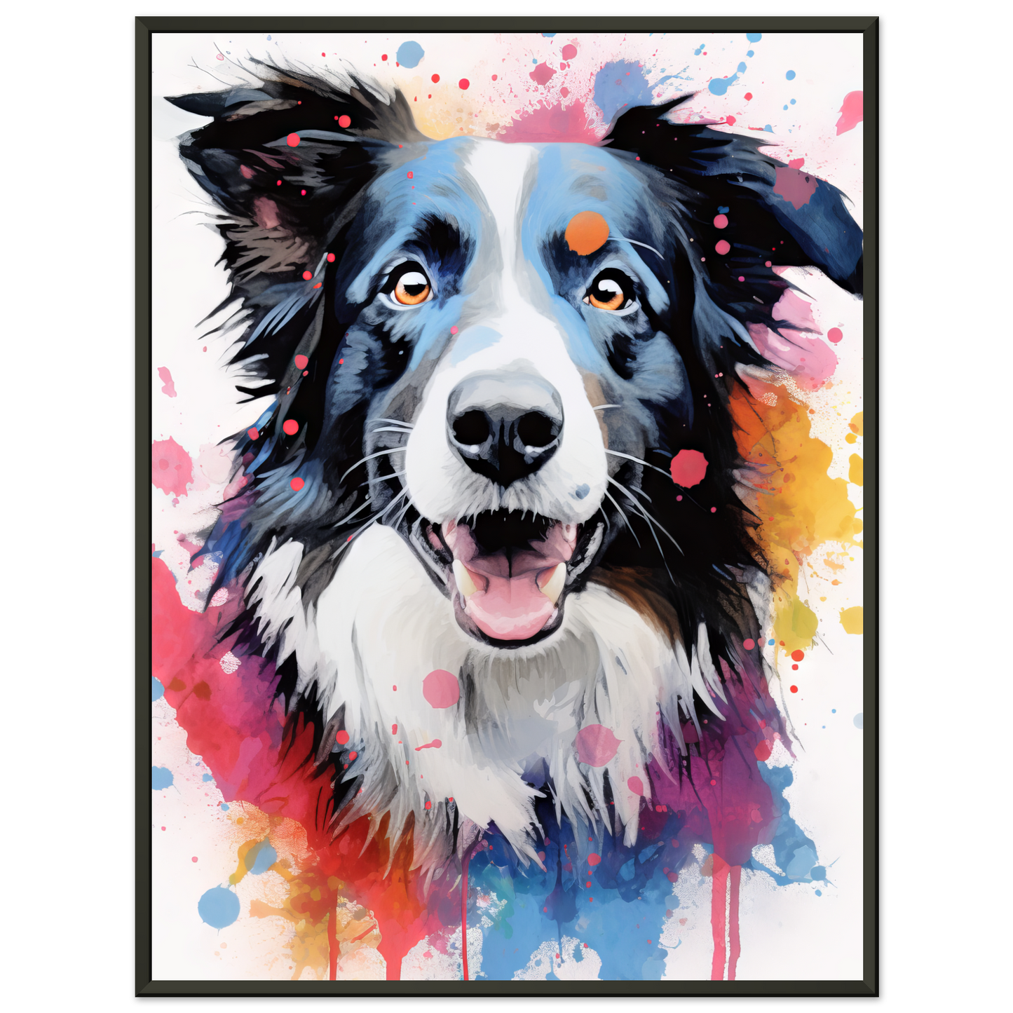 Dog collie pop art (DOG86)