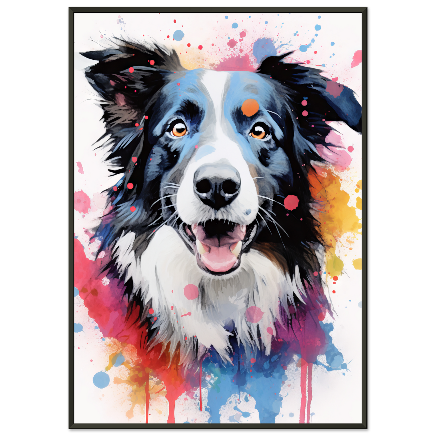Dog collie pop art (DOG86)