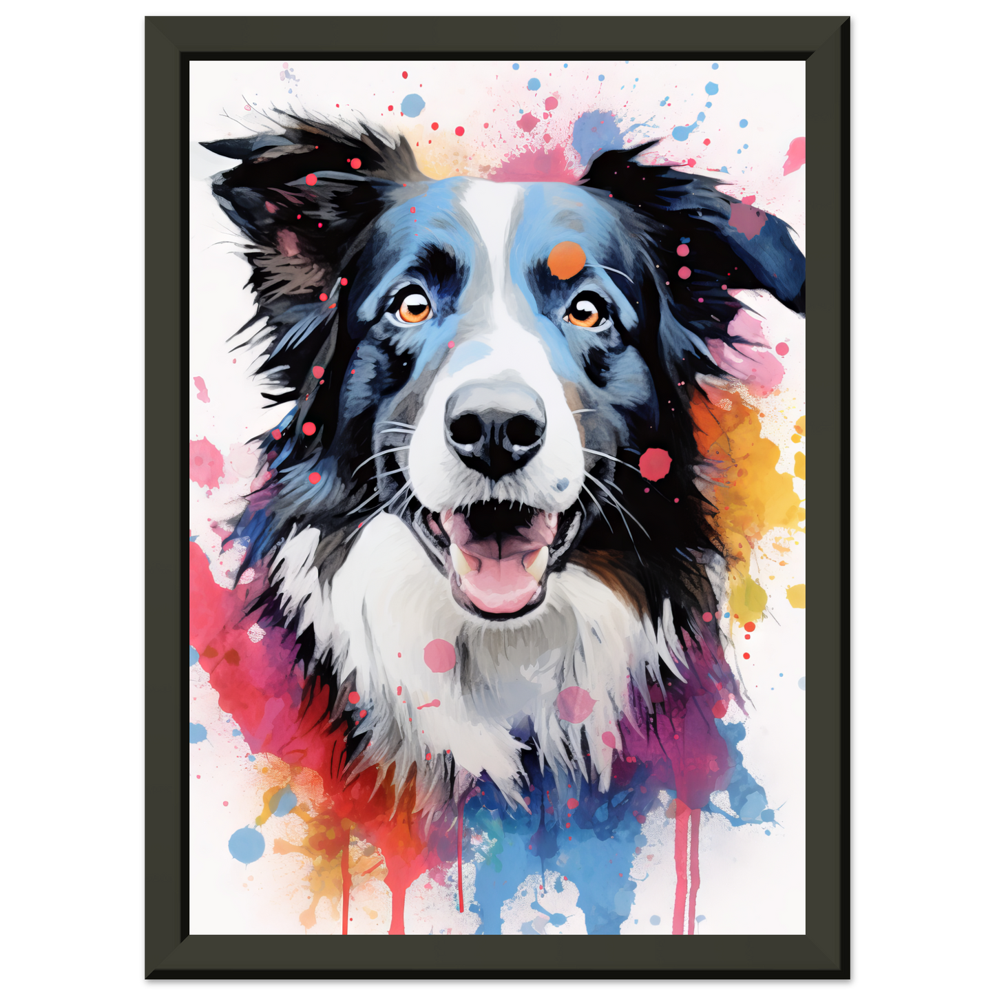 Dog collie pop art (DOG86)