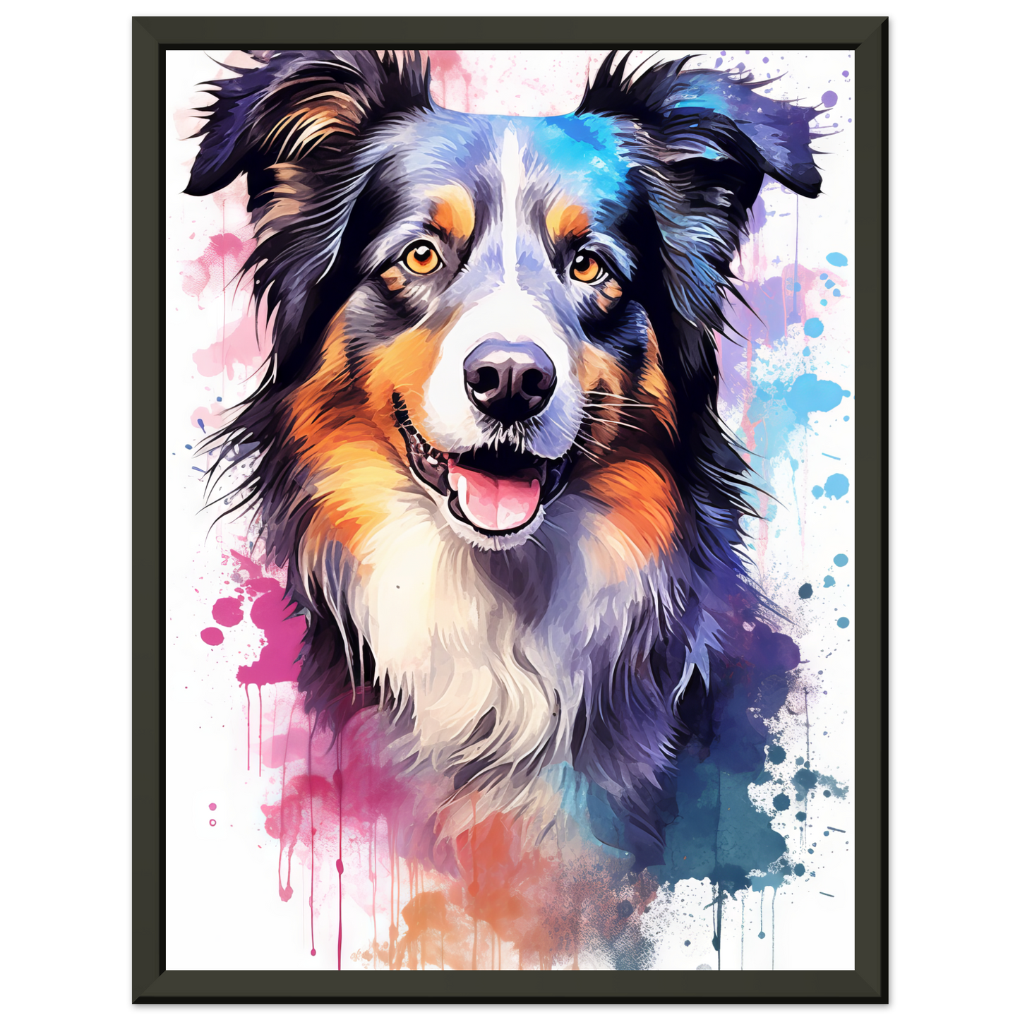 Dog collie pop art (DOG87)