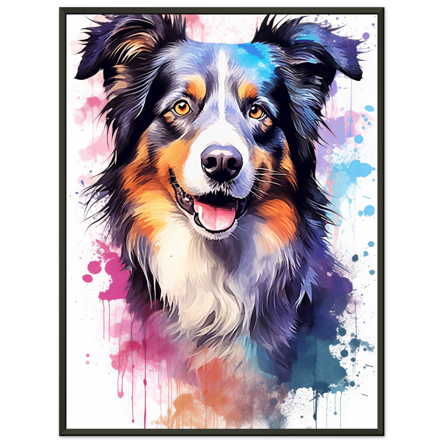 Dog collie pop art (DOG87)