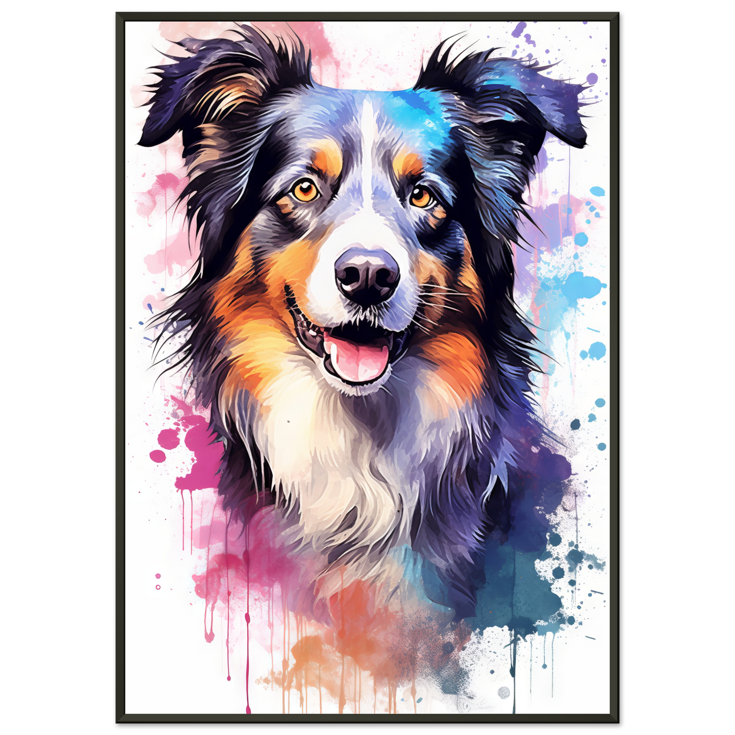 Dog collie pop art (DOG87)